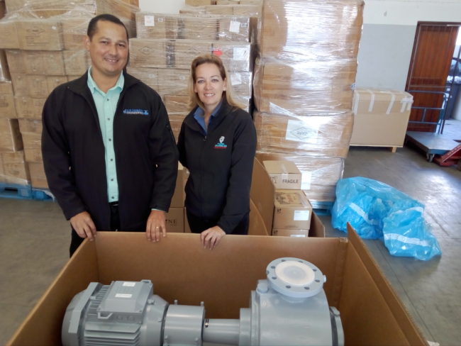 AR Jones exhaust pumps delivery AR Jones delivers pumps to ARMSCOR